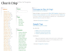 Preview clearandcrisp - FREE HTML CSS JavaScript Template