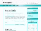 Preview newsprint - FREE HTML CSS JavaScript Template