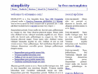 Preview simplicity - FREE HTML CSS JavaScript Template