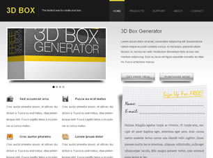 Preview 3d box - FREE HTML CSS JavaScript Template