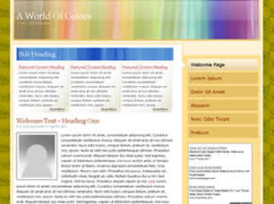 Preview a world of colors - FREE HTML CSS JavaScript Template