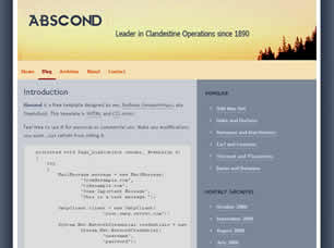 Preview abscond - FREE HTML CSS JavaScript Template