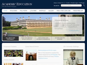 Preview academic education - FREE HTML CSS JavaScript Template