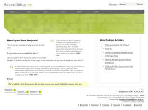 Preview accessibility 101 - FREE HTML CSS JavaScript Template