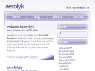 Preview aerolyk - FREE HTML CSS JavaScript Template