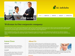 Preview al infolabs - FREE HTML CSS JavaScript Template