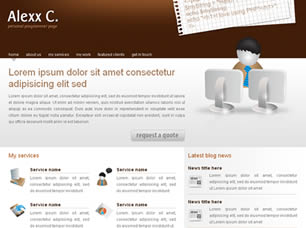 Preview alexx c - FREE HTML CSS JavaScript Template