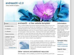 Preview andreas00 v2 0 - FREE HTML CSS JavaScript Template