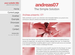 Preview andreas07 - FREE HTML CSS JavaScript Template