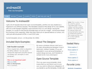 Preview andreas08 - FREE HTML CSS JavaScript Template