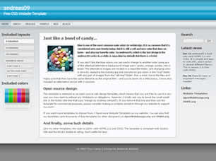 Preview andreas09 - FREE HTML CSS JavaScript Template