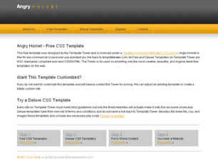 Preview angry hornet - FREE HTML CSS JavaScript Template