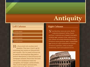 Preview antiquity - FREE HTML CSS JavaScript Template