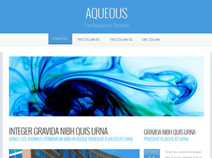 Preview aqueous - FREE HTML CSS JavaScript Template