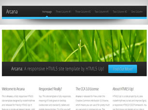 Preview arcana - FREE HTML CSS JavaScript Template