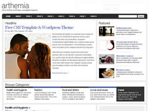 Preview arthemia - FREE HTML CSS JavaScript Template