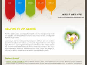 Preview artist - FREE HTML CSS JavaScript Template