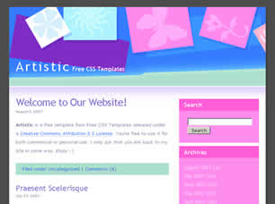 Preview artistic - FREE HTML CSS JavaScript Template