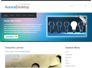 Preview auroradesktop - FREE HTML CSS JavaScript Template