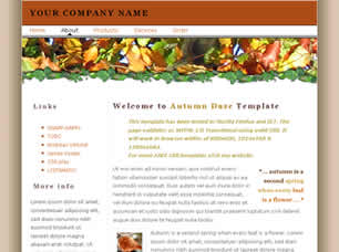 Preview autumn daze - FREE HTML CSS JavaScript Template