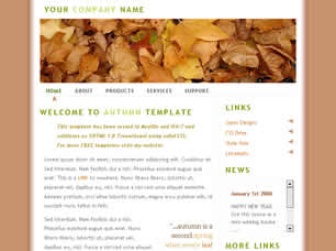 Preview autumn - FREE HTML CSS JavaScript Template