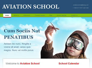 Preview aviation school - FREE HTML CSS JavaScript Template