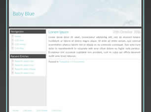 Preview baby blue - FREE HTML CSS JavaScript Template