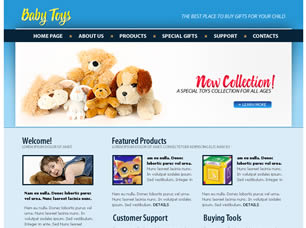 Preview baby toys - FREE HTML CSS JavaScript Template