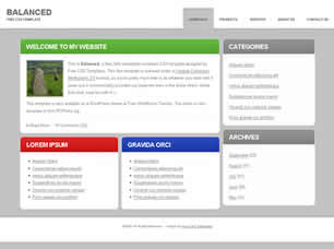 Preview balanced - FREE HTML CSS JavaScript Template