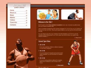 Preview basketball - FREE HTML CSS JavaScript Template