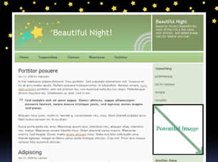 Preview beautiful night - FREE HTML CSS JavaScript Template