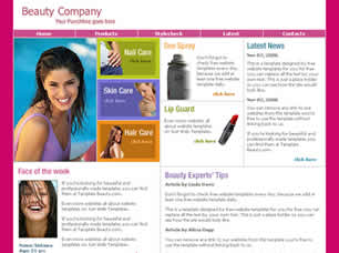 Preview beauty company - FREE HTML CSS JavaScript Template