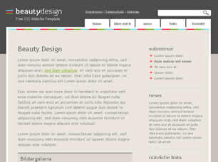 Preview beauty design - FREE HTML CSS JavaScript Template