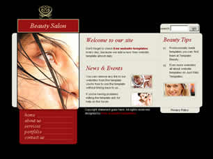 Preview beauty salon - FREE HTML CSS JavaScript Template