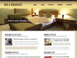 Preview bed and breakfast - FREE HTML CSS JavaScript Template