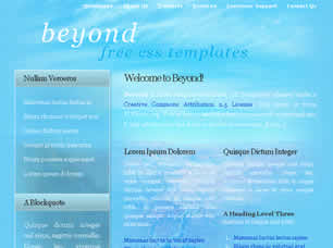 Preview beyond - FREE HTML CSS JavaScript Template