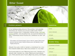 Preview bitter sweet - FREE HTML CSS JavaScript Template