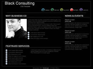 Preview black consulting - FREE HTML CSS JavaScript Template