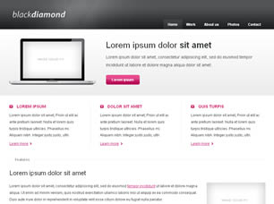 Preview black diamond - FREE HTML CSS JavaScript Template