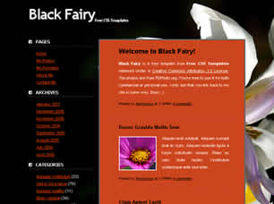 Preview black fairy - FREE HTML CSS JavaScript Template