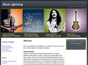 Preview black lightning - FREE HTML CSS JavaScript Template