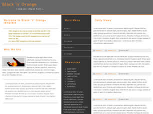 Preview black n orange - FREE HTML CSS JavaScript Template