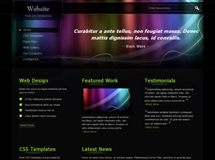 Preview black wave - FREE HTML CSS JavaScript Template