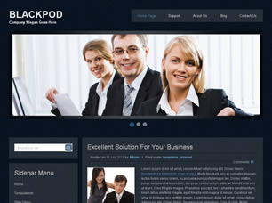 Preview blackpod - FREE HTML CSS JavaScript Template