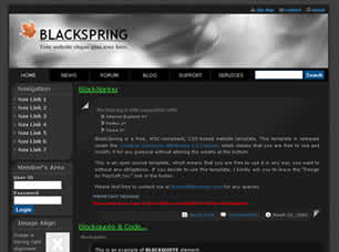 Preview blackspring - FREE HTML CSS JavaScript Template