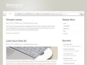 Preview blandodyssey - FREE HTML CSS JavaScript Template