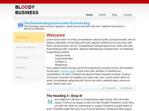 Preview bloody business - FREE HTML CSS JavaScript Template