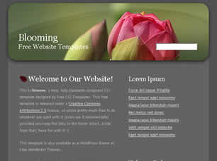 Preview blooming - FREE HTML CSS JavaScript Template