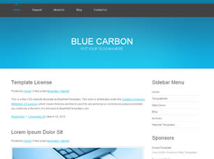 Preview bluecarbon - FREE HTML CSS JavaScript Template