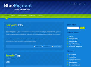 Preview bluepigment 1 0 - FREE HTML CSS JavaScript Template